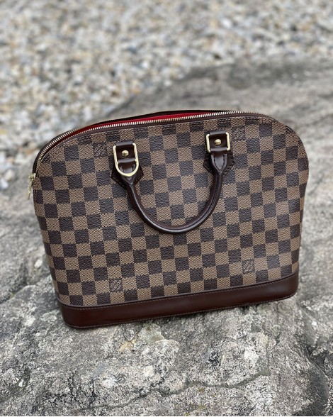 Kabelka dámská Louis Vuitton ALMA PM DAMIER hnědá